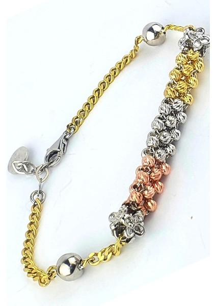 3 Renk 925ayar Gümüş Trend Dorika Bileklik fiyatları