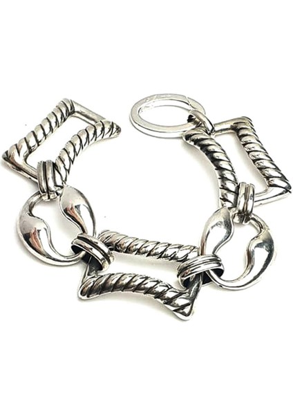 İtalyan tasarımı 925 ayar gümüş lüks bileklik