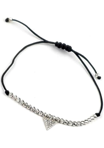 Zirkon taşlı dorika ipek makromeli gümüş bileklik fiyatları