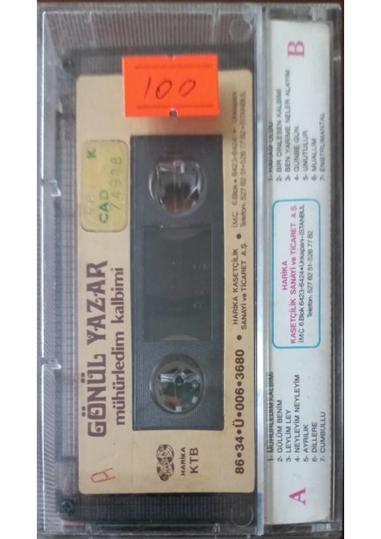 Gönül Yazar Mühürledim Kalbimi Kaset