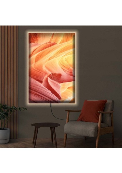 Ledli 90x60 Modern Çizim Kanvas Tablo