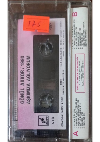 Gönül Akkor / 1990 Aşkımıza Ağlıyorum Kaset
