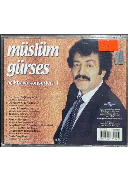 Müslüm Gürses – Açık Hava Konserleri 1 CD fiyatları