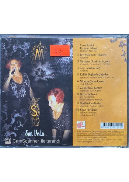 Müzeyyen Senar - Son Veda CD