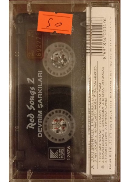Red Songs 2 Dünya Devrim Şarkıları Kaset
