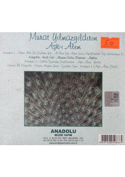 Murat Yılmazyıldırım – Aşk-ı Alem CD