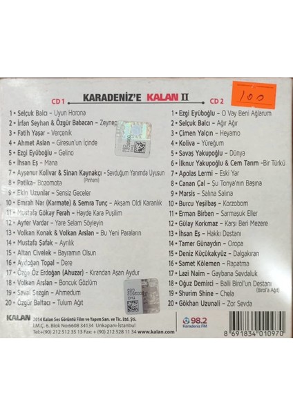 Karadeniz'e Kalan 2 CD