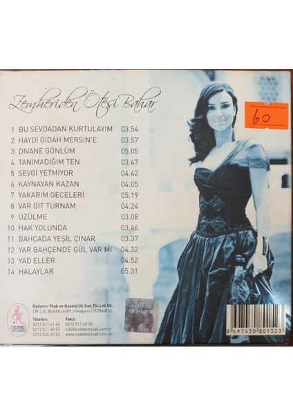 Sevcan Orhon – Zemheriden Ötesi Bak CD