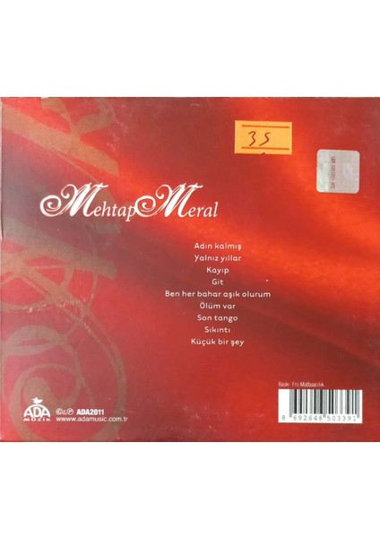Mehtap Meral – Aşk CD