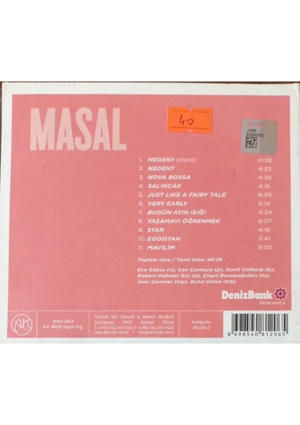 Ece Göksu – Masal CD