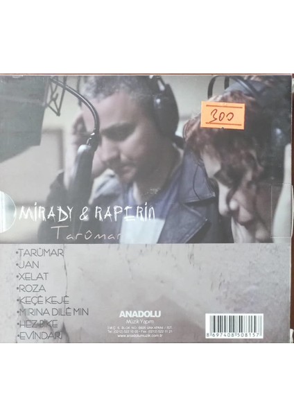 Mirady - Raperin Tarümar CD