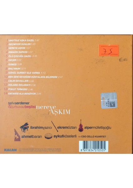 Selva Erdener – Nereye Aşkım CD fiyatları