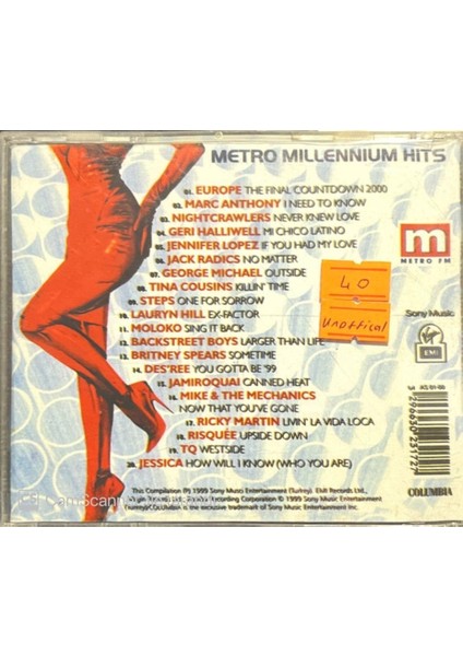 Metro Millenium Hits Unoffical CD