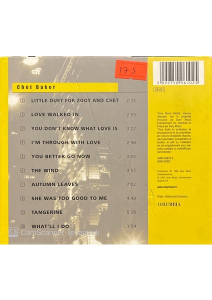 Chet Baker – 1953-1974 Columbia Jazz CD