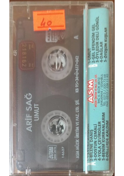 Arif Sağ Umut Kaset