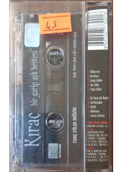 Kıraç Bir Garip Aşk Bestesi Kaset