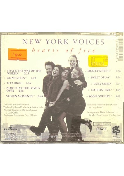 New York Voices Hearts of Fire CD