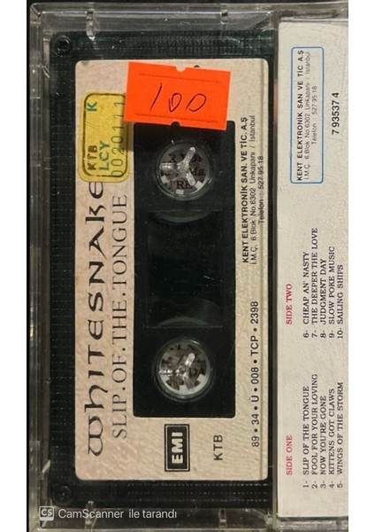 Whitesnake Slip Of The Tongue Kaset