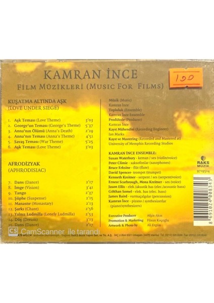 Kamran İnce Film Müzikleri CD fiyatları