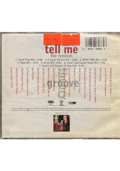 Grove Theory – Tell Me Hip-Hop CD fiyatları