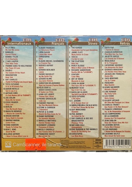 Mega Chansons – D'amour 4 CD Box Set