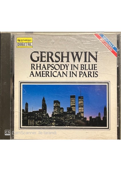 Gershwin Rhapsody In Blue American In Paris CD