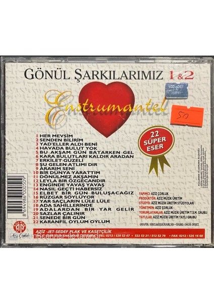 Gönül Şarkılarımız 1 + 2 CD fiyatları