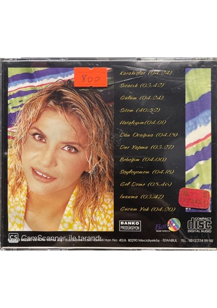 Kibariye – Kara Kışlar Kırmızı Bandrollü Dönem Nadir CD