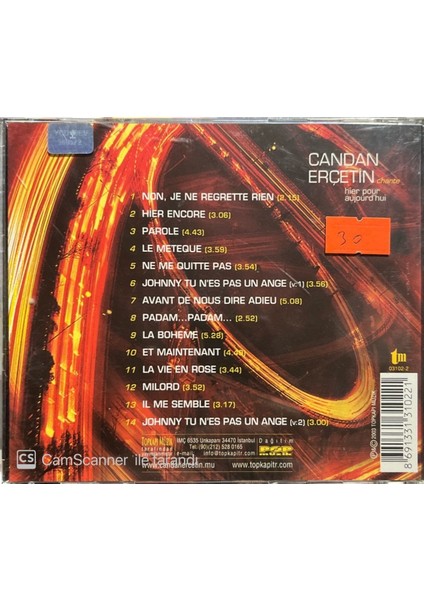 Candan Erçetin – Chante Hier Pour Aujourd'hui CD fiyatları