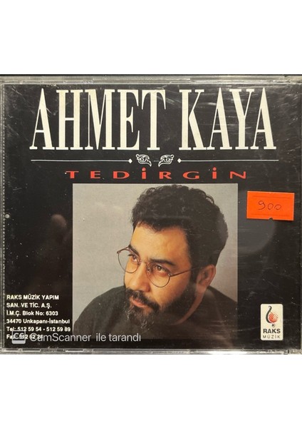 Ahmet Kaya – Tedirgin Sarı Bandrollü Nadir Dönem Baskı CD