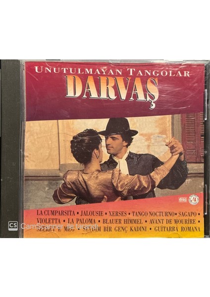 Darvaş Unutulmayan Tangolar Sarı Bandrollü Dönem Nadir CD