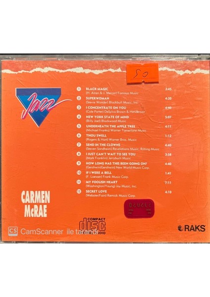 Carmen Mcrae – Jazz CD fiyatları