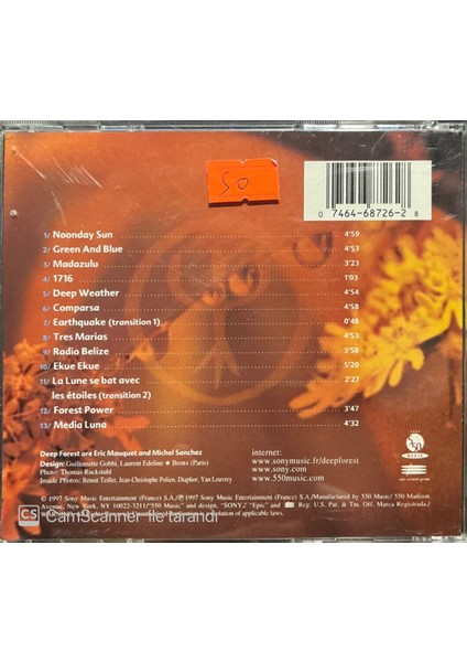 Deep Forest III Comparsa CD fiyatları