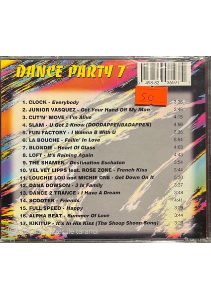 Dance Party Volume 7 CD