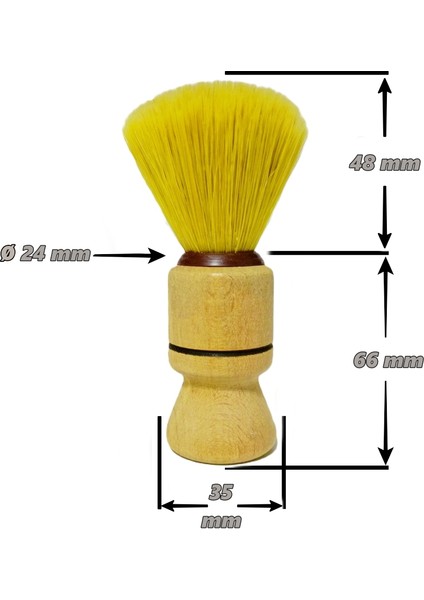 70 Ahşap Saplı Tıraş Fırçası