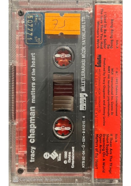Tracy Chapman Matters Of The Heart Kaset