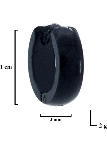 Bz 316L Çelik Küçük 3mm Halka Küpe UNK-711 modelleri
