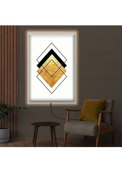 Ledli 50x70 Modern Çizim Kanvas Tablo