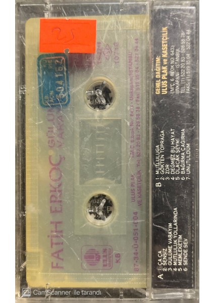 Fatih Erkoç Gülüme Varayım Kaset