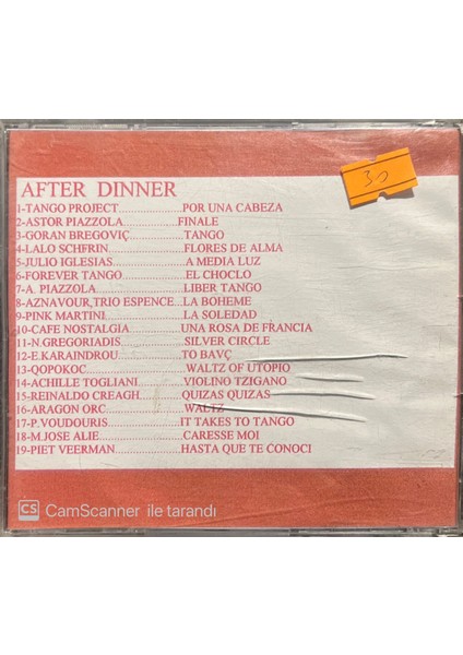 After Dinner Coctail Dans Music CD fiyatları