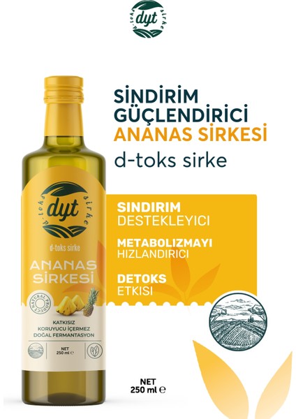 Dyt D-Toks Sirke Detox Sirke 3'lü Paket 750 ml
