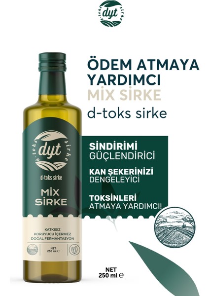 Dyt D-Toks Sirke Detox Sirke 3'lü Paket 750 ml