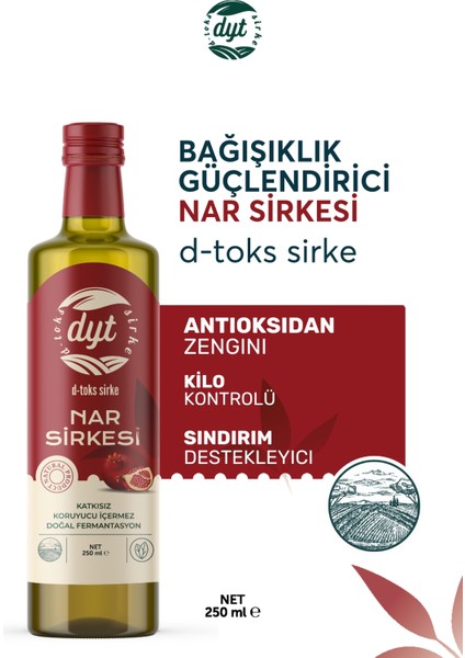 Dyt D-Toks Sirke Detox Sirke 3'lü Paket 750 ml