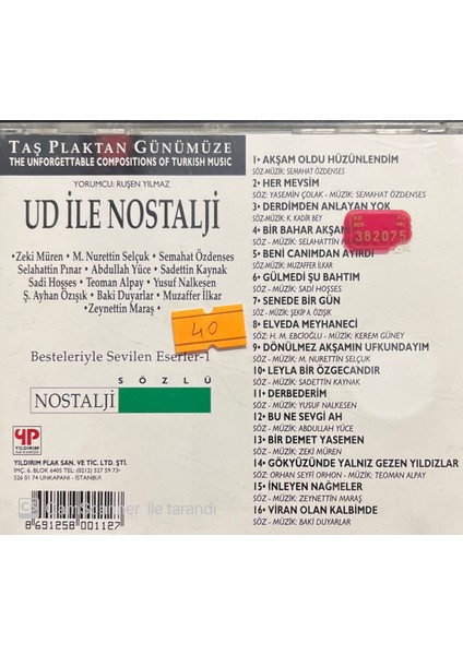 Taş Plaktan Günümüze Ud ile Nostalji CD fiyatları