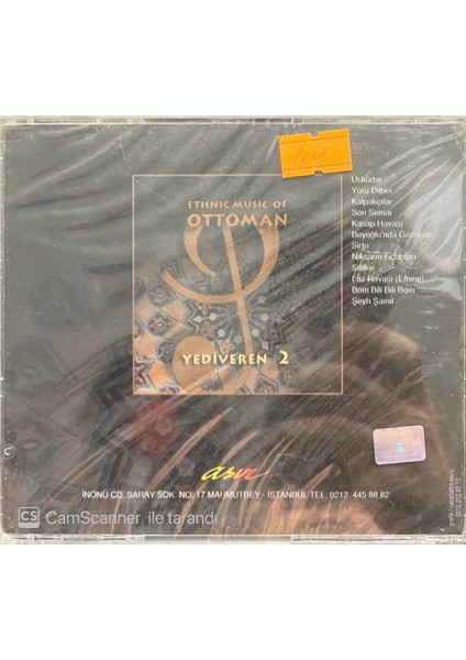 Etnik Music of Ottoman Yediveren 2 CD fiyatları