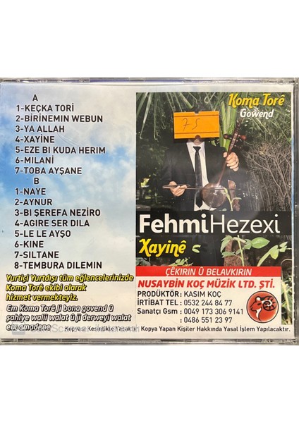 Fehmi Hezexi - Zayine Kürtçe CD fiyatları