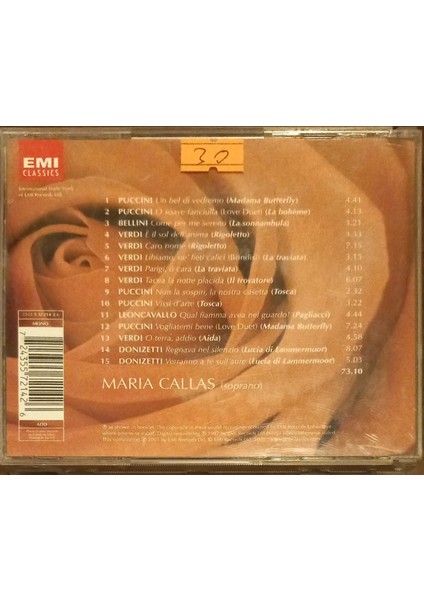 Callas Romantica CD fiyatları