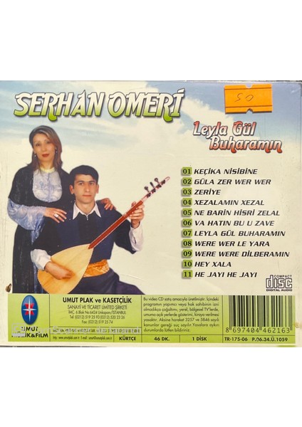 Serhan Omeri – Leyla Gül Buharamın Kürtçe CD fiyatları