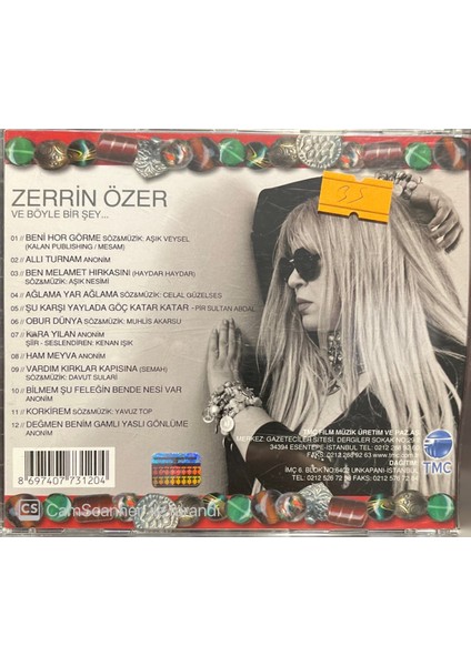 Zerrin Özer ve Böyle Bir Şey CD fiyatları