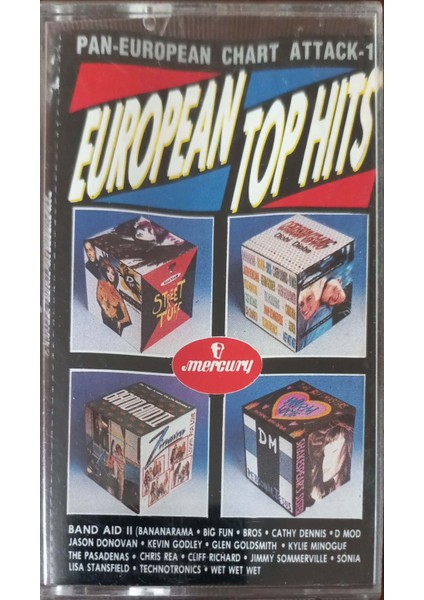 Pan-European Chart Attack-1 European Top Hits Kaset